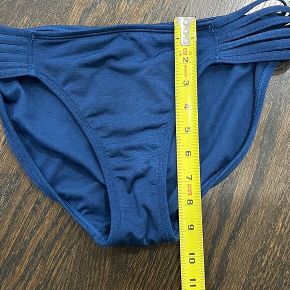 Athleta Aqualuxe Swimsuit Women’s Medium Blue Two Piece Strappy 212829 - Picture 7 of 10